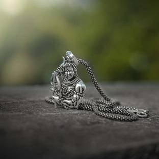 PRRITI mahadev pendant Silver Alloy Pendant Set