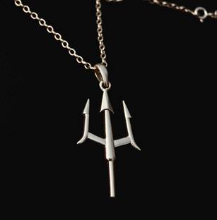 ACE JEWEL TRIDENT Sterling Silver Silver Pendant