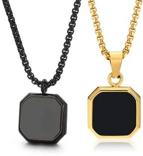 P. R. PRINTS Stainless Steel Necklace Set
