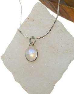 Gemzonite Unique & Effective 100% Original Moonstone Pendant for Men & Women Moonstone Brass