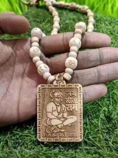 nagaana Tulsi Mala bageshwar dham ashirwad Hanuman ji Locket 100% Original Wood Pendant Set
