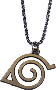 OFFO Naruto Anime Hidden Leaf Village Locket| Ideal for Men and Women Brass Locket