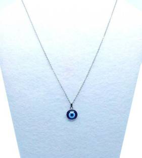 Syfer Evil Eye Necklace Protect You From Harmful Energy and Negatives Nazar Silver Alloy Pendant