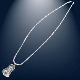 Radhika Collection Hanuman Ji Locket | Hanuman Locket Chain | Hanuman Loket | Lockets Boys Silver Brass, Alloy Locket Set
