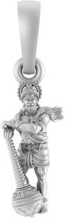 Akshat Sapphire Sterling Silver (92.5% purity) God Hanuman Pendant for Men_1 Silver Pendant