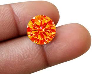R.K GEMS Natural High Quality Orange American (Zircon) Gemstone Diamond Stone