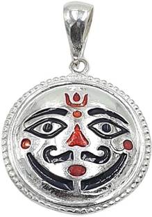 Sahiba Gems Shree Salasar Bala Ji Locket Rhodium Sterling Silver Locket