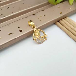 Raghunandan Brass Gold Plated Unisex Pendant Brass Pendant
