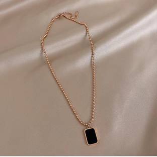 MYKI Elegant Pendant With Chain For Women & Girls Copper Swarovski Zirconia Stainless Steel Pendant