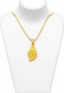 KHATUSYAM Divine Leaf Charm Pendant Alloy Pendant Set