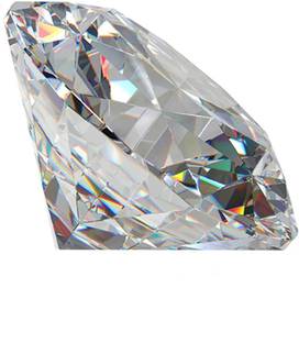 R.K GEMS White American Diamond (Zircon) 4.8 carat Diamond Stone