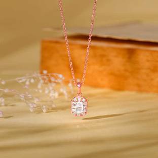 GIVA Rhodium Zircon Sterling Silver