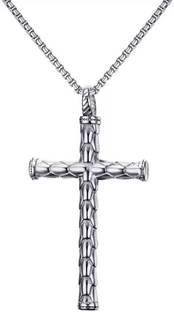 Shiv Jagdamba Religious Lord Jesus Crusifix Cross Necklace Stainless Steel Pendant