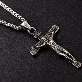 kazare men pendant chain| lockets for men| lockets for women| boys pendant chain Rhodium Alloy Locket Set