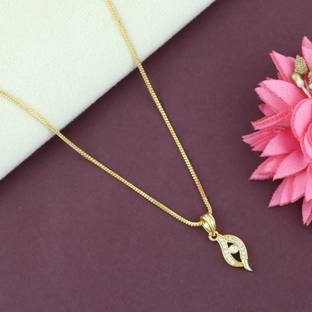 Gilher Gilher Gold Plated Locket Chain for Women And Girl Gold-plated Alloy Pendant