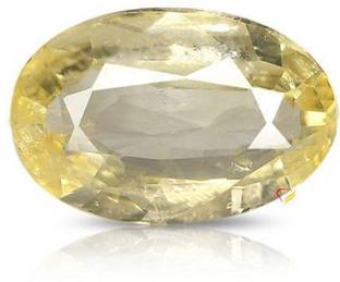TODANI JEMS 11.25 Ratti Yellow Sapphire Pukhraj Stone Original Certified Natural Gemstone Sapphire Stone