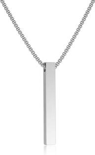 ringzinnie Sterling Silver Plated Stainless Steel Necklace Set