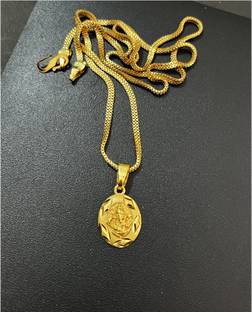 AnshEnterprises Gold-plated Crystal Brass Locket