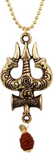 Charms Religious Symbol Pendant Set With Chain Gold-plated Alloy Locket Set