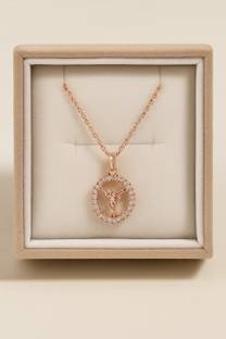 Smykker Fashion Men�s Octagonal Pendant Necklace with Black Inlay Chain Silver Plated Stainless Steel Chain