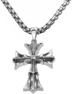 Shiv Jagdamba Religious Jesus Crucifixion Christain Christ Cross Pendant Necklace Sterling Silver Stainless Steel Pendant