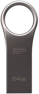 Silicon Power Jewel J80 64 GB Pen Drive Compatible with Desktop Computer, Laptop USB 3.2 Metal Case
