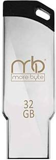 MOREBYTE 32GB USB 2.0 PENDRIVE mb-fb1022 32 GB Pen Drive Compatible with Desktop Computer, Laptop, Television, Audio Player USB 2.0 Metal Case