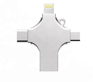 Linkify 1 TB 4 in 1 USB Flash Pen drive for iPhone, iPad, Mac devices and Windows 1 TB Pen Drive Compatible with Desktop Computer, Laptop, Mobile, Television USB 3.0 Metal Case