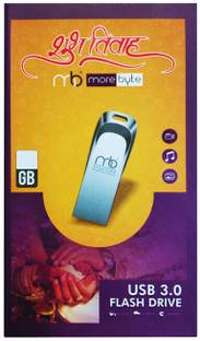 MOREBYTE 32 GB Subh Vivah Ultra Fast USB 3.0 Technology Flash Drive 32 GB Pen Drive Compatible with Desktop Computer USB 3.0 Metal Case