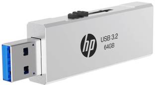 HP 818W USB3.2 Metal Body(8Y6S9AA#ACJ) 64 GB Pen Drive Compatible with Laptop, Netbook, Desktop Computer USB 3.2 Metal Case