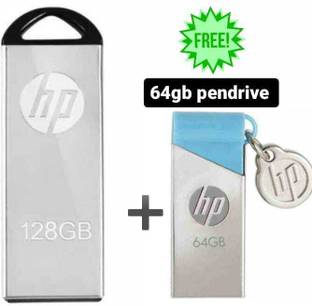 HP v220w 128 GB Pen Drive Compatible with Mobile, Television, Laptop, Audio Player, Desktop Computer, Tablet USB 2.0 Metal Case
