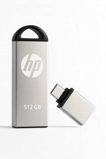 HP 512GB PENDRIVE USB Flash Drive 512 GB Pen Drive Compatible with Laptop, Desktop Computer, Mobile USB 3.0 Metal Case
