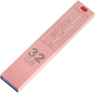MOREBYTE 32 GB Subh Vivah Pendrive 3.1 PEACH 32 GB Pen Drive Compatible with Desktop Computer, Audio Player, Gaming Console, Television USB 3.1 Metal Case