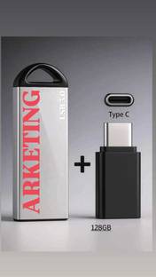 ARKETING V220 128 GB Pen Drive Compatible with Mobile, Audio Player, Desktop Computer, Laptop, Television USB 3.0 Metal Case