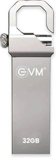 EVM EVMPD/32GB 32 GB Pen Drive Compatible with Desktop Computer, Laptop, Television USB 2.0 Metal Case