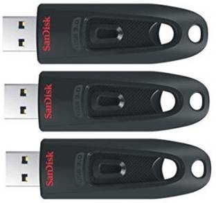 SanDisk ULTRA USB 3.0 FLASH DRIVE 32 GB Pen Drive Compatible with Laptop, Audio Player, Desktop Computer USB 3.0 Plastic Case