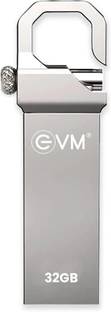 EVM EVMPD/32GB 32 GB Pen Drive Compatible with Desktop Computer, Laptop, Television USB 2.0 Metal Case