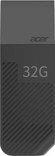 Acer UP200-32GB-BLACK 32 Pen Drive Compatible with Desktop Computer, Laptop USB 2.0 Plastic Case