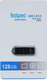 Realspeed NEW MODEL 128 GB Pen Drive Compatible with Audio Player, Laptop USB 2.0, USB 3.0 Metal Case