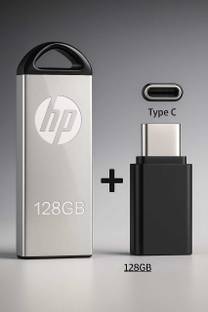 HP 128GB Pen drive V220W USB 3.0 128 GB Pen Drive Compatible with Audio Player, Desktop Computer, Gaming Console, Laptop, Mobile, Tablet USB 3.0 Metal Case