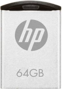 HP v222w USB 64 GB Pen Drive Compatible with Audio Player, Gaming Console, Desktop Computer, Laptop, Mobile, Netbook, Tablet, Tablet, Television USB 2.0 Metal Case
