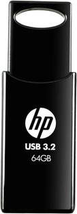 HP 712W USB3.2 (7Z3755AA#ACJ) 64 GB Pen Drive Compatible with Laptop, Desktop Computer, Gaming Console, Television USB 3.2 Plastic Case