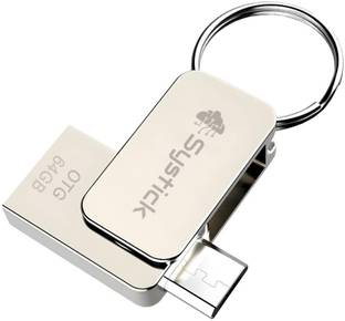 SYSTICK V8 OTG PENDRIVE Pen Drive with Metal Body Compatible with Smart Phone and Laptop 64 GB Pen Drive Compatible with Audio Player, Desktop Computer, Laptop, Mobile, Television, Tablet, Netbook, Gaming Console USB 2.0 Metal Case