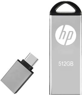 HP DS V220 512 GB Pen Drive Compatible with Laptop, Gaming Console, Audio Player, Tablet, Mobile USB 2.0 Metal Case