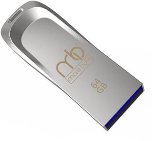 MOREBYTE 64gb USB Pen Drive with Metal Body External Storage Device 64 GB Pen Drive Compatible with Desktop Computer, Laptop, Television, Audio Player USB 2.0 Metal Case