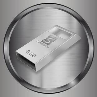Simmtronics Teeny Flash Drive with Metal Body 8 GB Pen Drive Compatible with Laptop, Desktop Computer USB 2.0 Metal Case