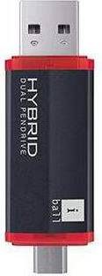 iball 16GB HYBRID DUAL 3.0 16 GB Pen Drive Compatible with Laptop USB 3.0 Metal Case