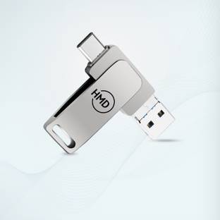 HMDO 128 GB 3 in 1 Pen Drive with Micro USB, USB A, Type-C for iOS & Android 128 GB Pen Drive Compatible with Desktop Computer, Gaming Console, Laptop, Mobile, Tablet, Television USB 3.0 Metal Case