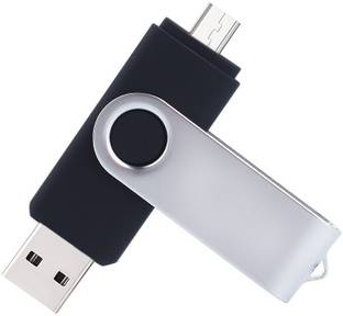 Eshop Swivel Dual Port Usb Flash Drive For Android Smartphone And Computer 4 GB OTG Drive Compatible with Gaming Console, Desktop Computer, Tablet, Mobile, Audio Player, Television, Laptop USB 2.0 Plastic, Metal Case