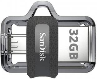 SanDisk M3.0 32 GB OTG Drive USB 3.0 32 GB OTG Drive Compatible with Desktop Computer, Mobile, Tablet, Laptop USB 3.0 Plastic Case